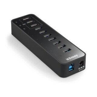 Foto 5 | Hub De Datos Anker De 10 Puertos, 60 W, Con 7 Puertos Usb 3.0 Y 3 Cargadores Poweriq - Venta Internacional.
