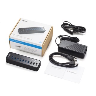 Foto 6 | Hub De Datos Anker De 10 Puertos, 60 W, Con 7 Puertos Usb 3.0 Y 3 Cargadores Poweriq - Venta Internacional.