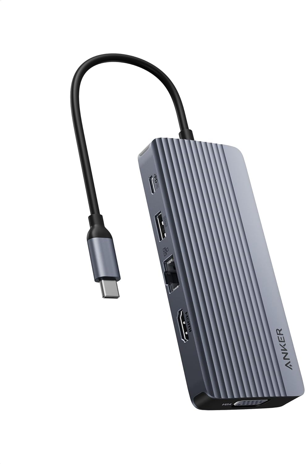 Foto 2 pulgar | Hub Usb-c Anker De Doble Pantalla 10 En 1 Hdmi 4k @30hz Vga 1080p - Venta Internacional.