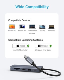 Foto 6 | Hub Usb-c Anker De Doble Pantalla 10 En 1 Hdmi 4k @30hz Vga 1080p - Venta Internacional.
