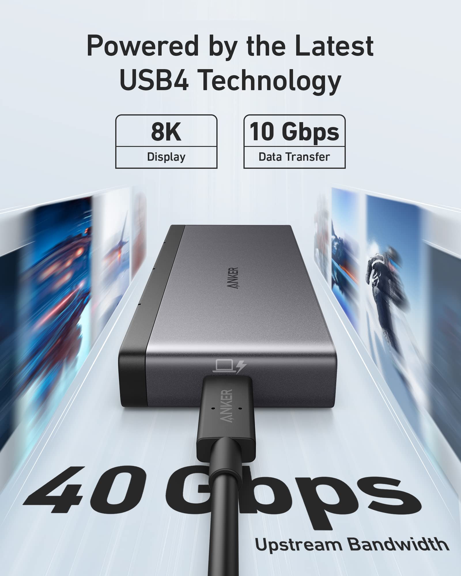 Foto 4 pulgar | Hub Usb-c Anker 556 Usb4 8 En 1 Con Cable De 0,5 M De 10 Gbps Negro - Venta Internacional.