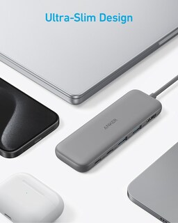 Foto 6 | Hub Usb-c Anker 332 5 En 1 Con Hdmi 4k, Puertos Usb-c/a De 5 Gbps, Gris - Venta Internacional.