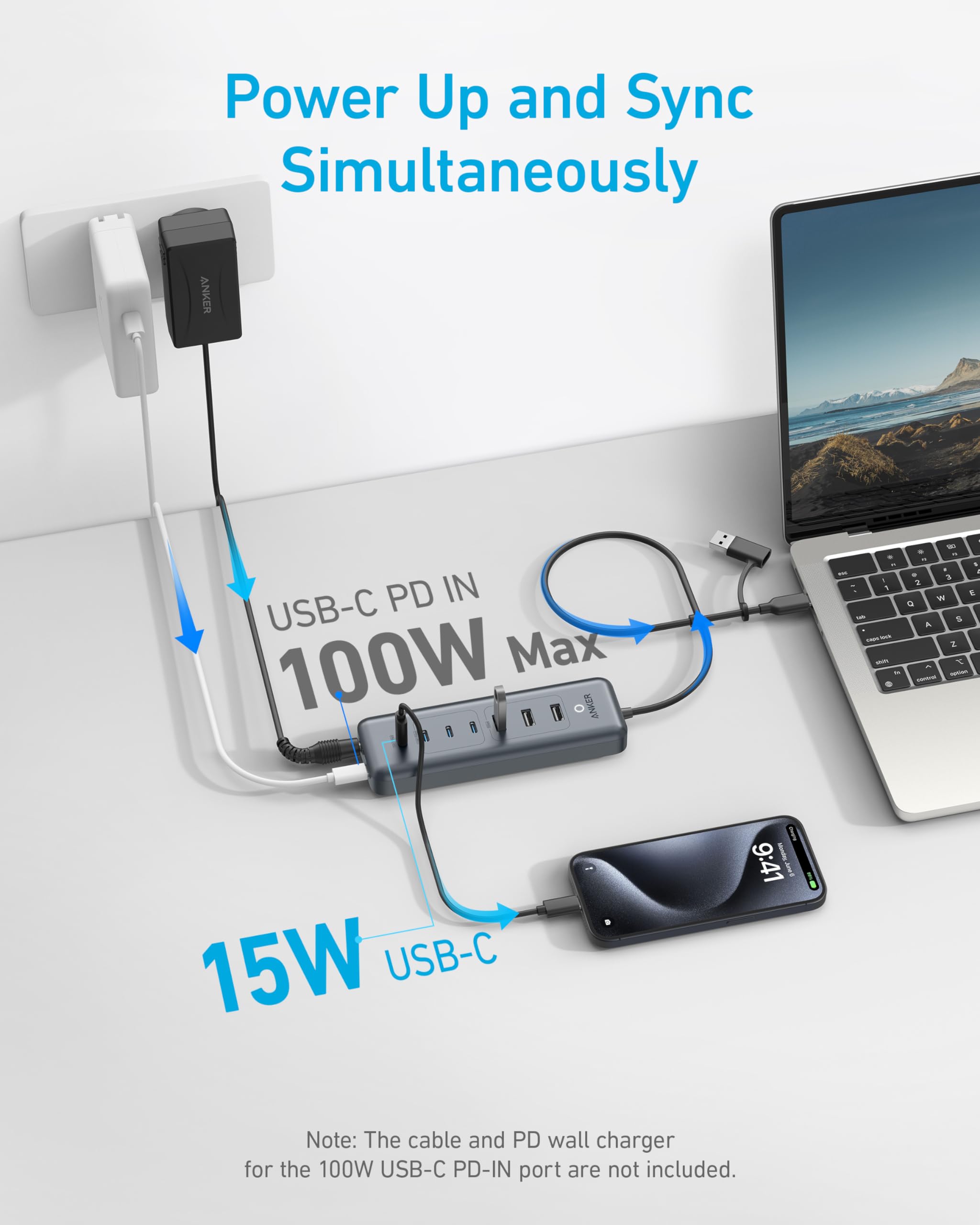 Foto 5 pulgar | Hub Usb-c Anker 8 En 1 De 5 Gbps De Datos Con 3 Usb-a, 4 Usb-c De 100 W Pd - Venta Internacional.