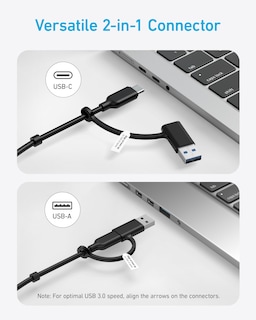 Foto 5 | Hub Usb-c Anker 8 En 1 De 5 Gbps De Datos Con 3 Usb-a, 4 Usb-c De 100 W Pd - Venta Internacional.