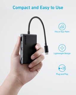 Foto 3 | Hub Usb C Anker 332 5 En 1 Con Suministro De Energía 4k Hdmi De 100 W - Venta Internacional.