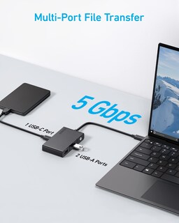 Foto 5 | Hub Usb C Anker 332 5 En 1 Con Suministro De Energía 4k Hdmi De 100 W - Venta Internacional.