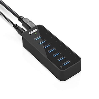 Foto 1 | Hub De Datos Usb 3.0 Anker De 7 Puertos Con Adaptador De Alimentación De 36 W - Venta Internacional.