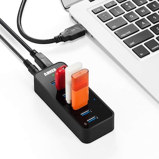 Foto 4 | Hub De Datos Usb 3.0 Anker De 7 Puertos Con Adaptador De Alimentación De 36 W - Venta Internacional.