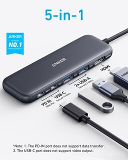 Foto 2 | Hub Usb-c Anker 332 5 En 1 Con Pantalla Hdmi 4k Para Macbook - Venta Internacional.