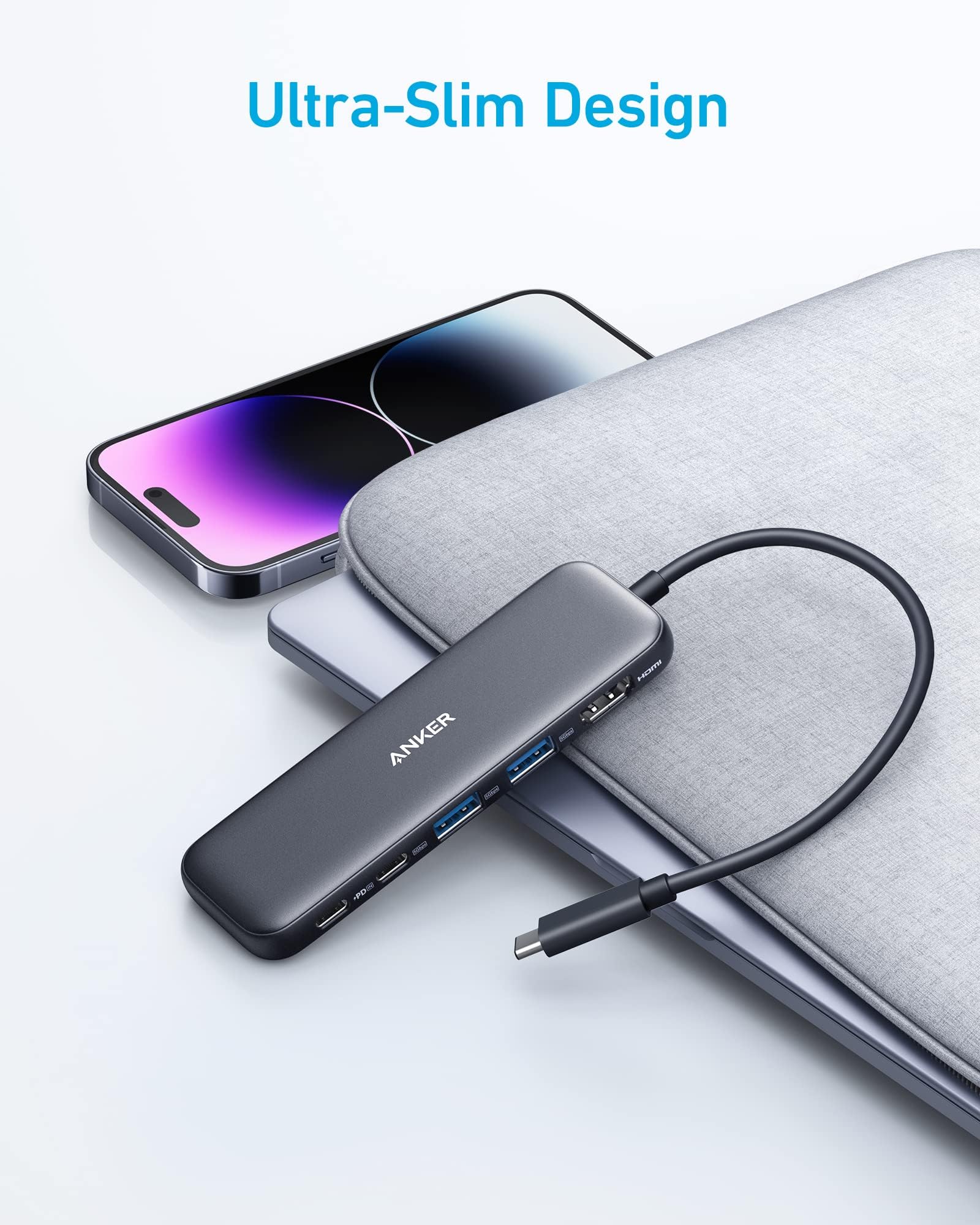 Foto 6 | Hub Usb-c Anker 332 5 En 1 Con Pantalla Hdmi 4k Para Macbook - Venta Internacional.