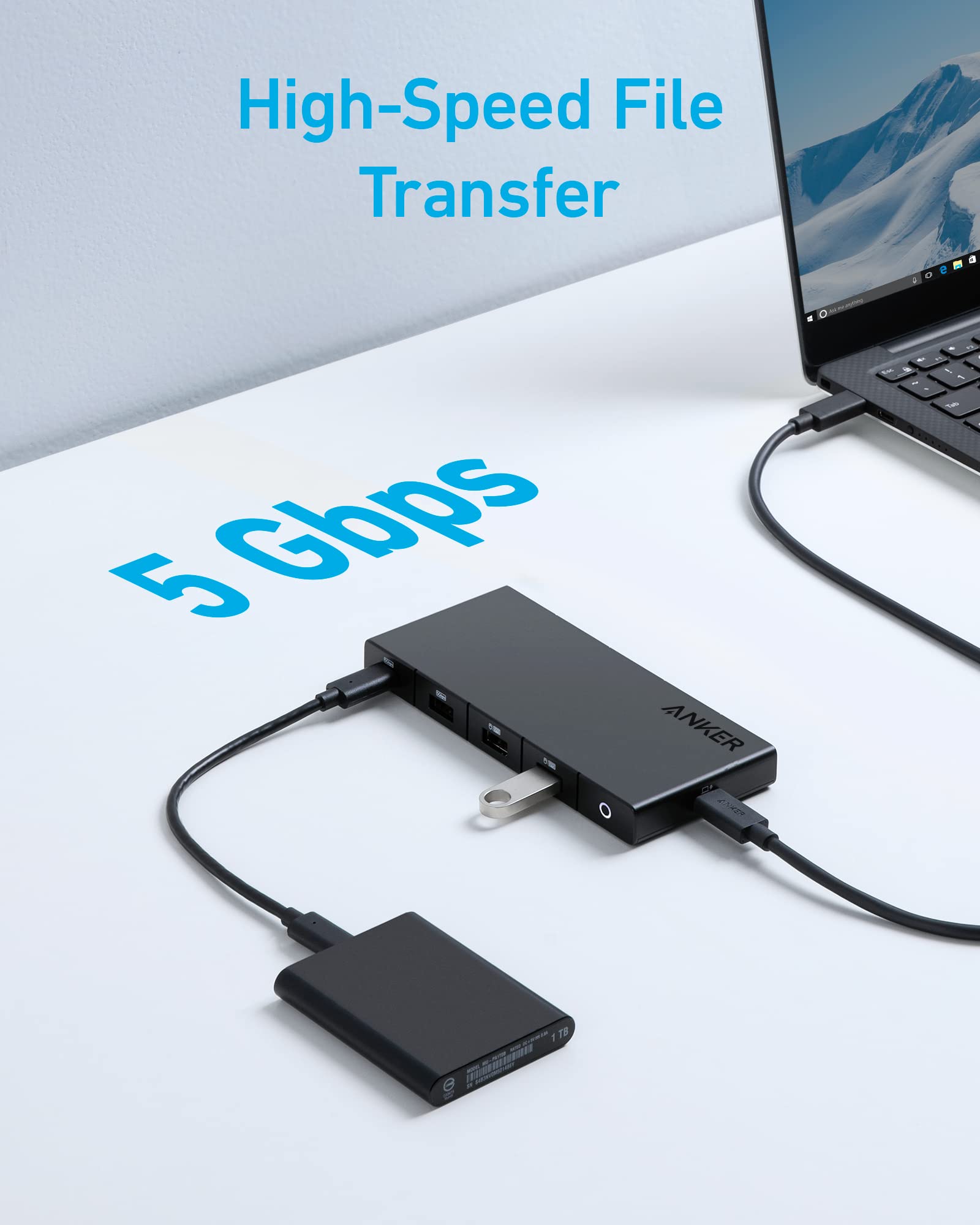 Foto 4 | Hub Usb C Anker 10 En 1 Con Suministro De Energía De 100 W, Hdmi Dual 4k - Venta Internacional.