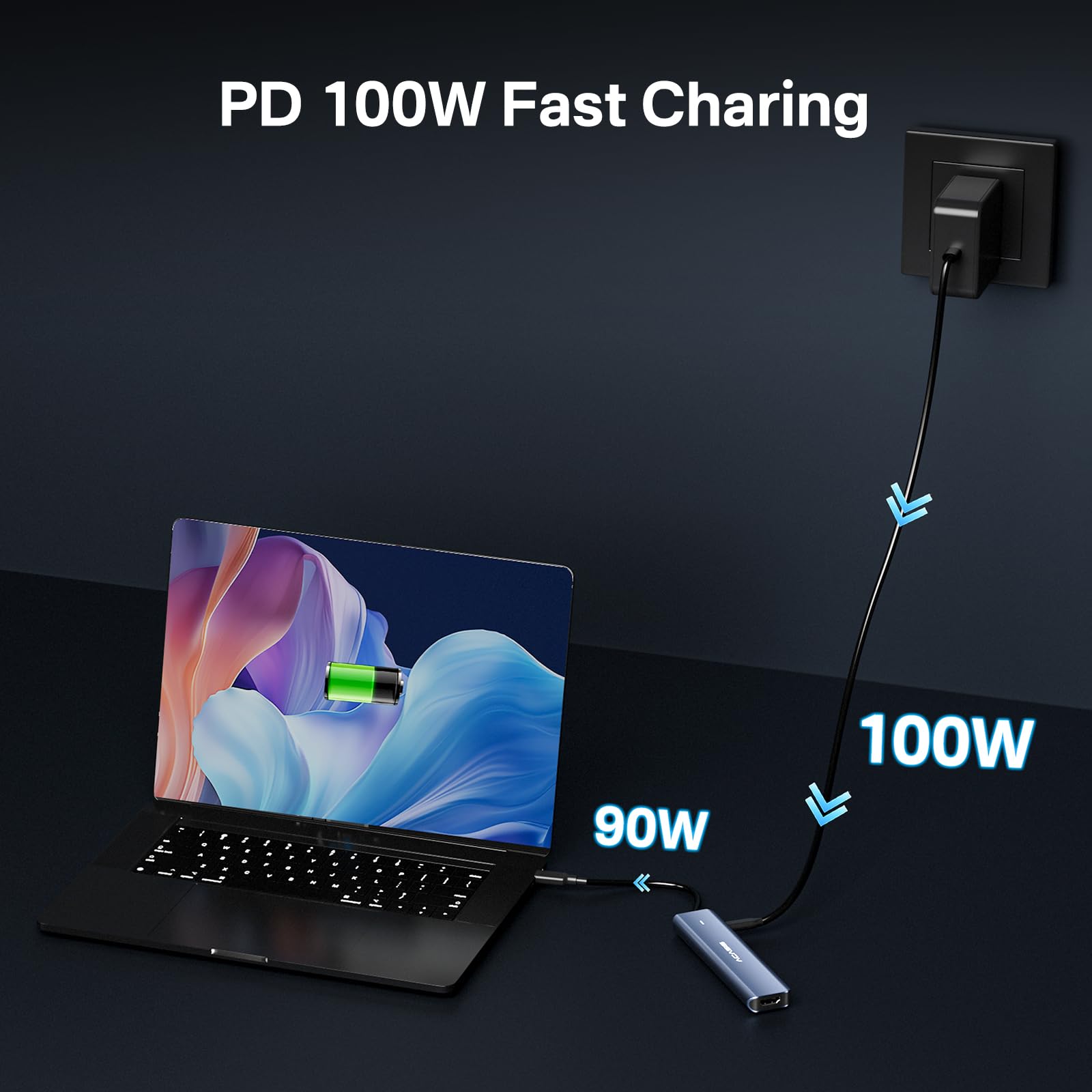 Foto 5 | Divisor Usb C Acasis 7 En 1 Con 4k @60hz Hdmi 100 W Pd - Venta Internacional.