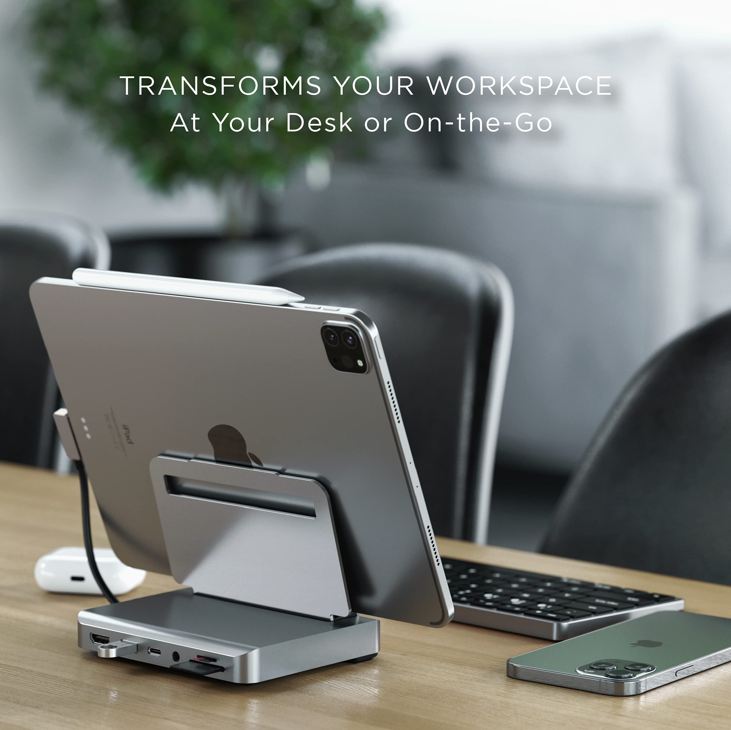 Foto 3 pulgar | Soporte Y Hub Usb C De Aluminio Satechi Para Ipad Pro 6 En 1 - Venta Internacional.