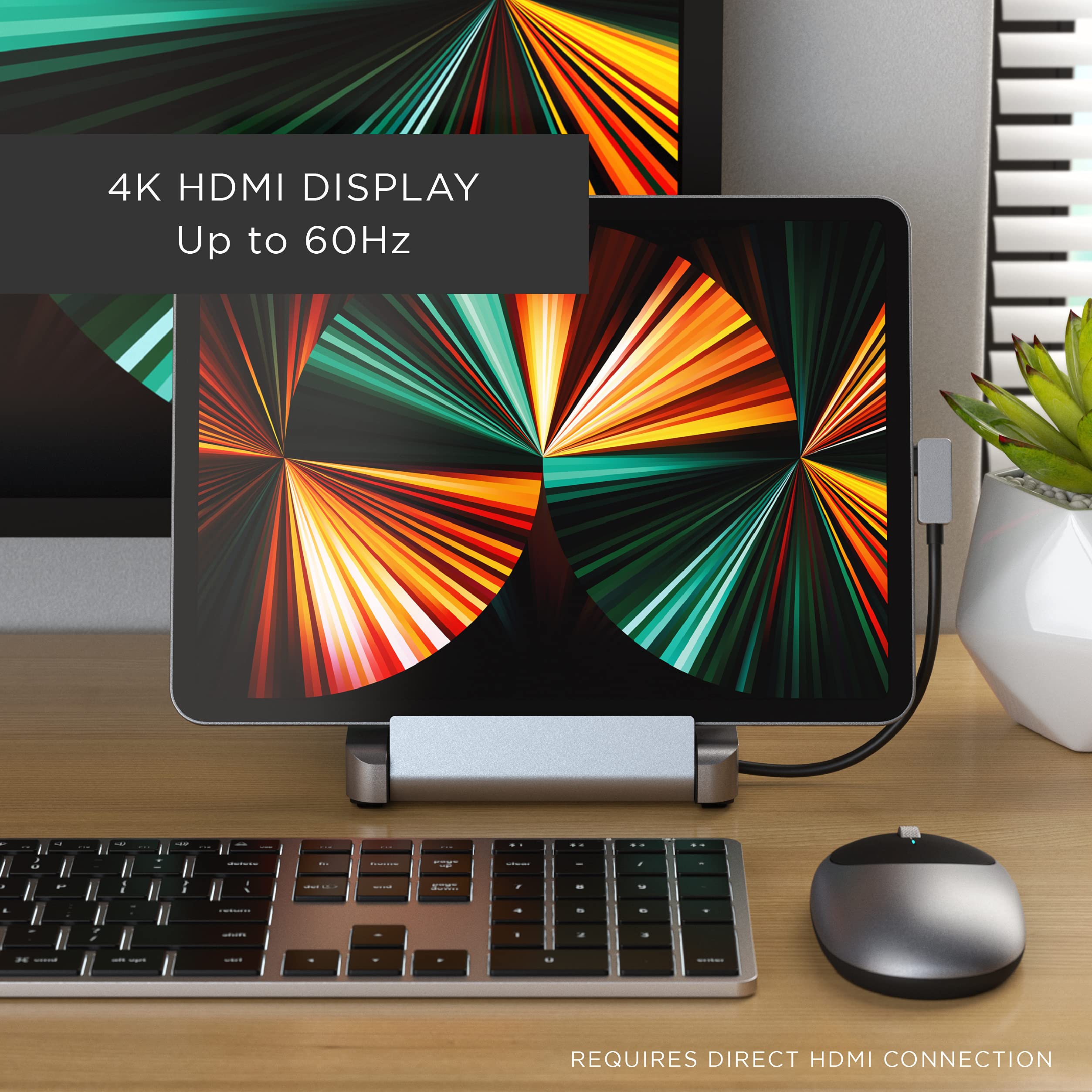 Foto 4 pulgar | Soporte Y Hub Usb C De Aluminio Satechi Para Ipad Pro 6 En 1 - Venta Internacional.