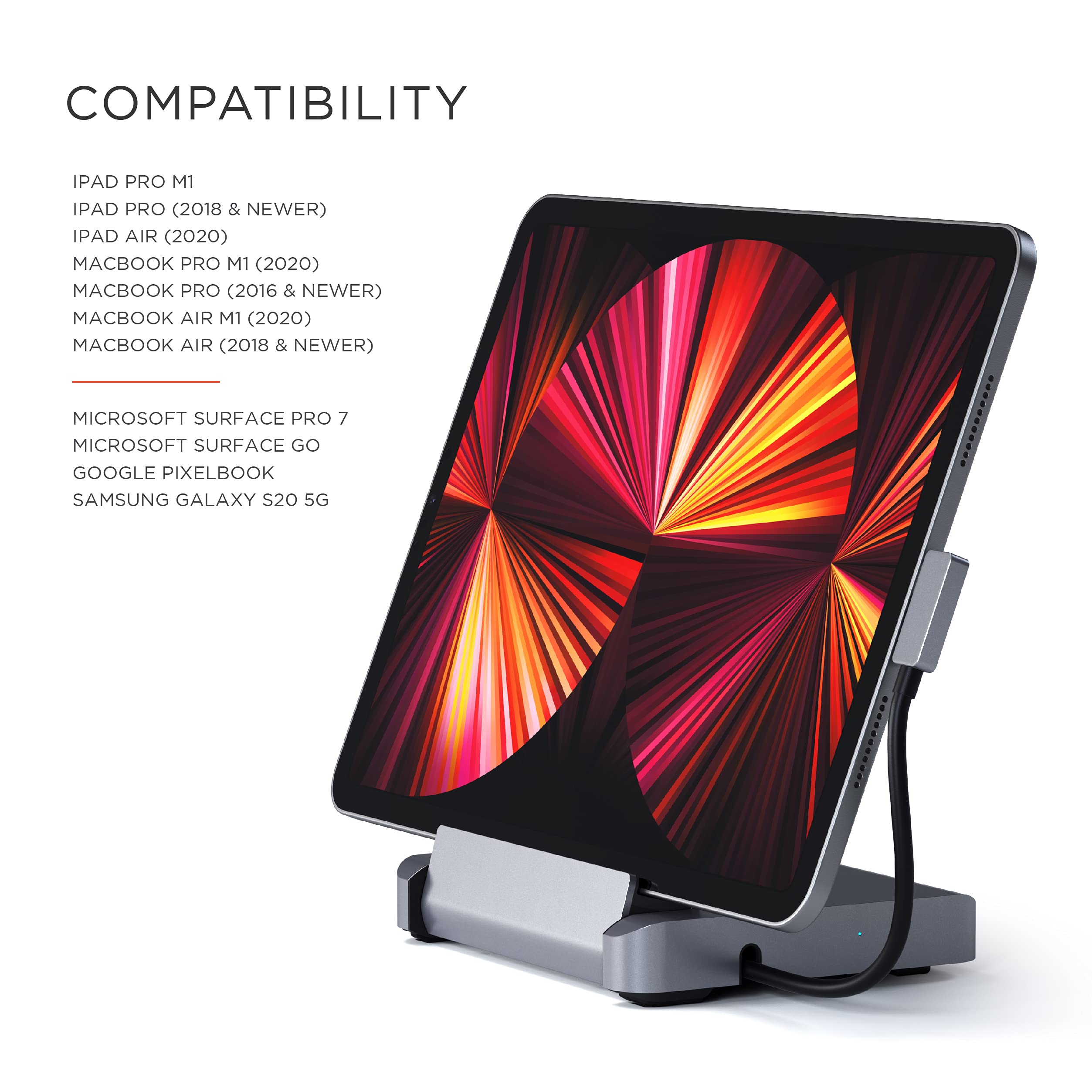 Foto 7 pulgar | Soporte Y Hub Usb C De Aluminio Satechi Para Ipad Pro 6 En 1 - Venta Internacional.
