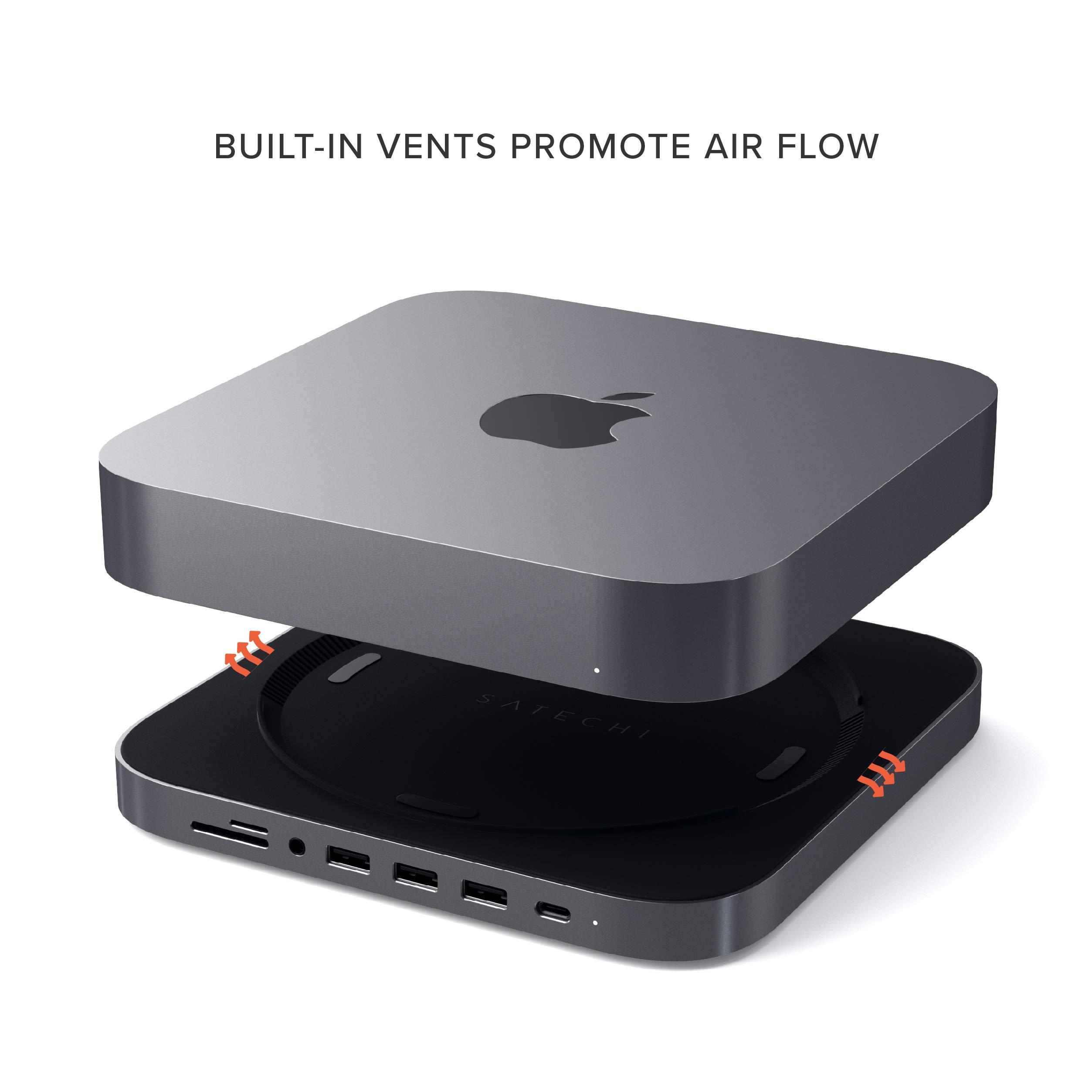 Foto 6 pulgar | Hub Usb C Satechi Tipo C, Soporte Y Hub De Aluminio Para Mac Mini - Venta Internacional.