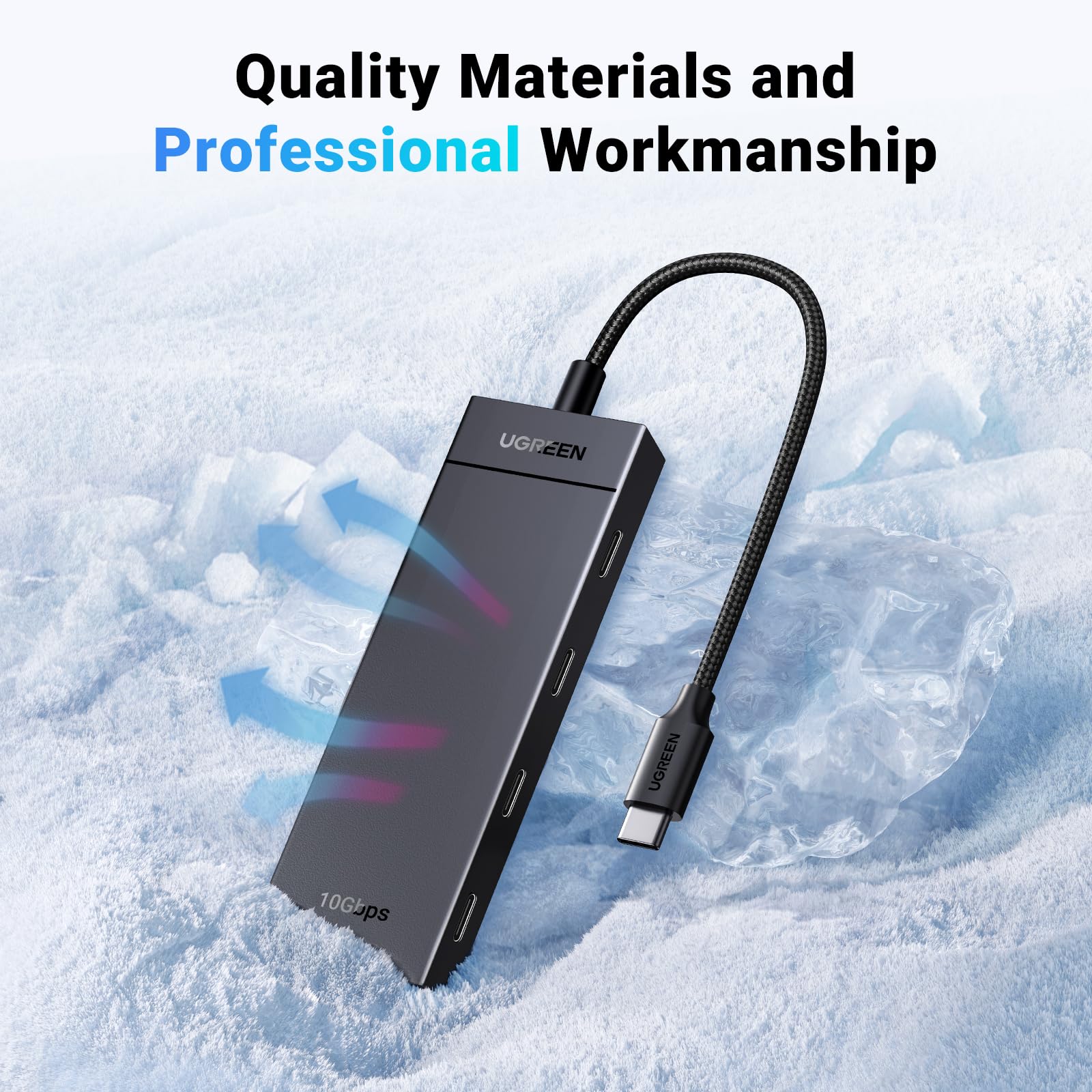 Foto 7 pulgar | Adaptador Ugreen Usb-C Hub 4 en 1 3.2 10 Gbps - Venta Internacional