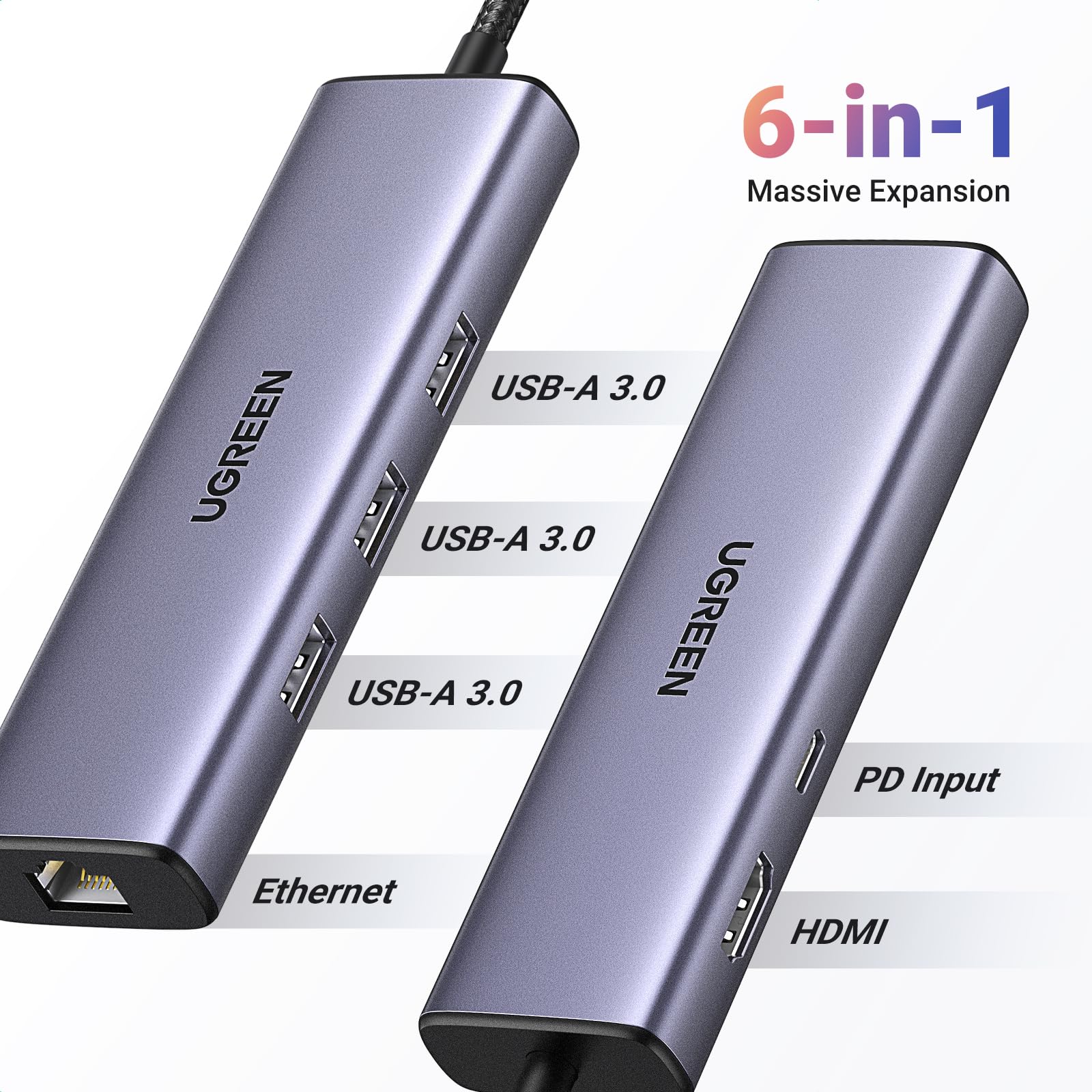 Foto 3 pulgar | Puertos Múltiples Ugreen para Usb-Venta Internacional