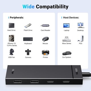 Foto 5 | Adaptador Ugreen Usb y Usb-C Hub 4 en 1 10 Gbps 3.2 - Venta Internacional