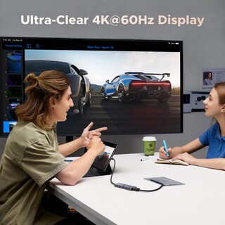 Foto 3 | Hub Usb-c Ugreen Revodok Pro 6 En 1, 10 Gbps, Hdmi 4k, 60 Hz, 100 W - Venta Internacional.