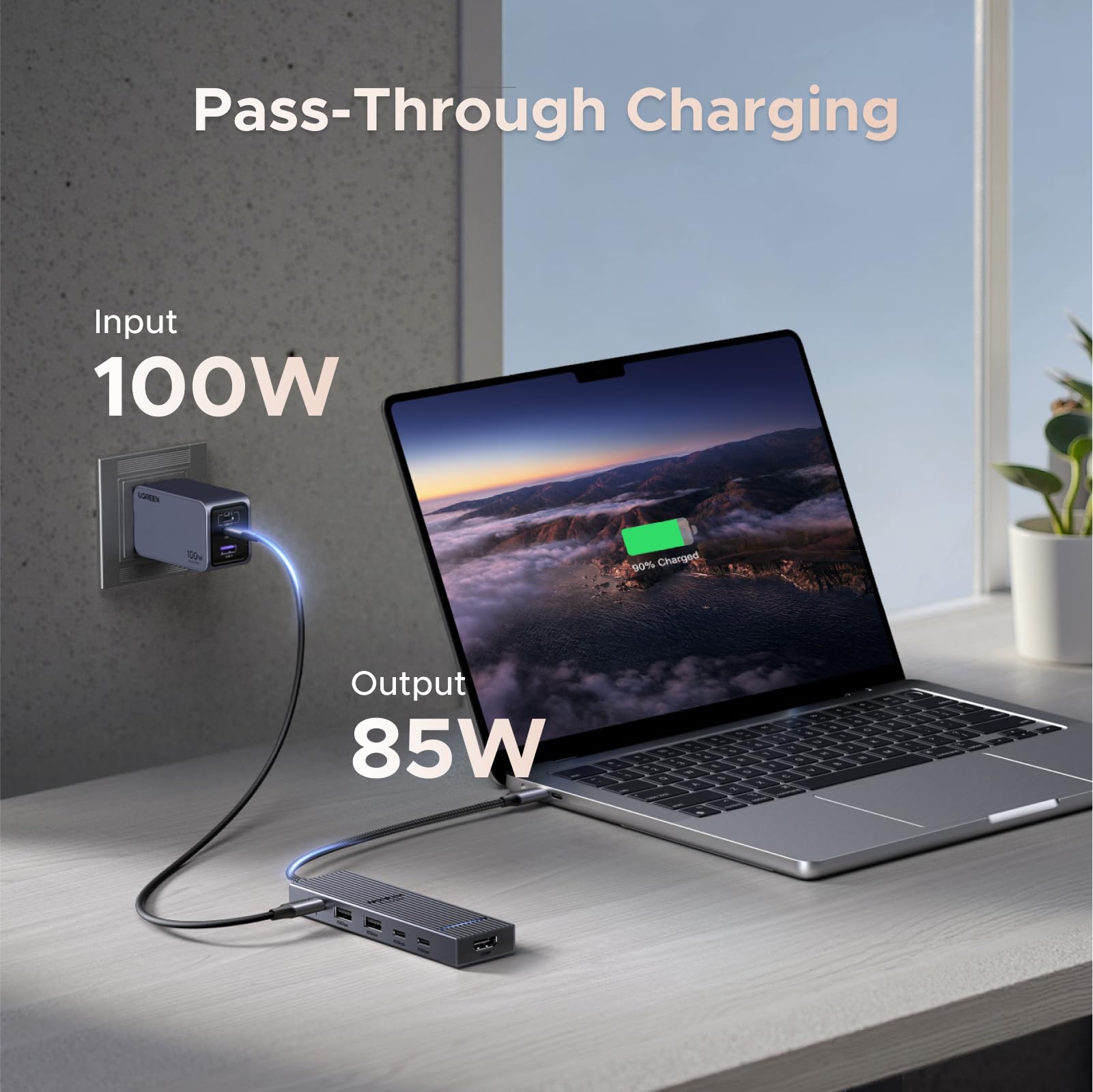 Foto 5 | Hub Usb-c Ugreen Revodok Pro 6 En 1, 10 Gbps, Hdmi 4k, 60 Hz, 100 W - Venta Internacional.