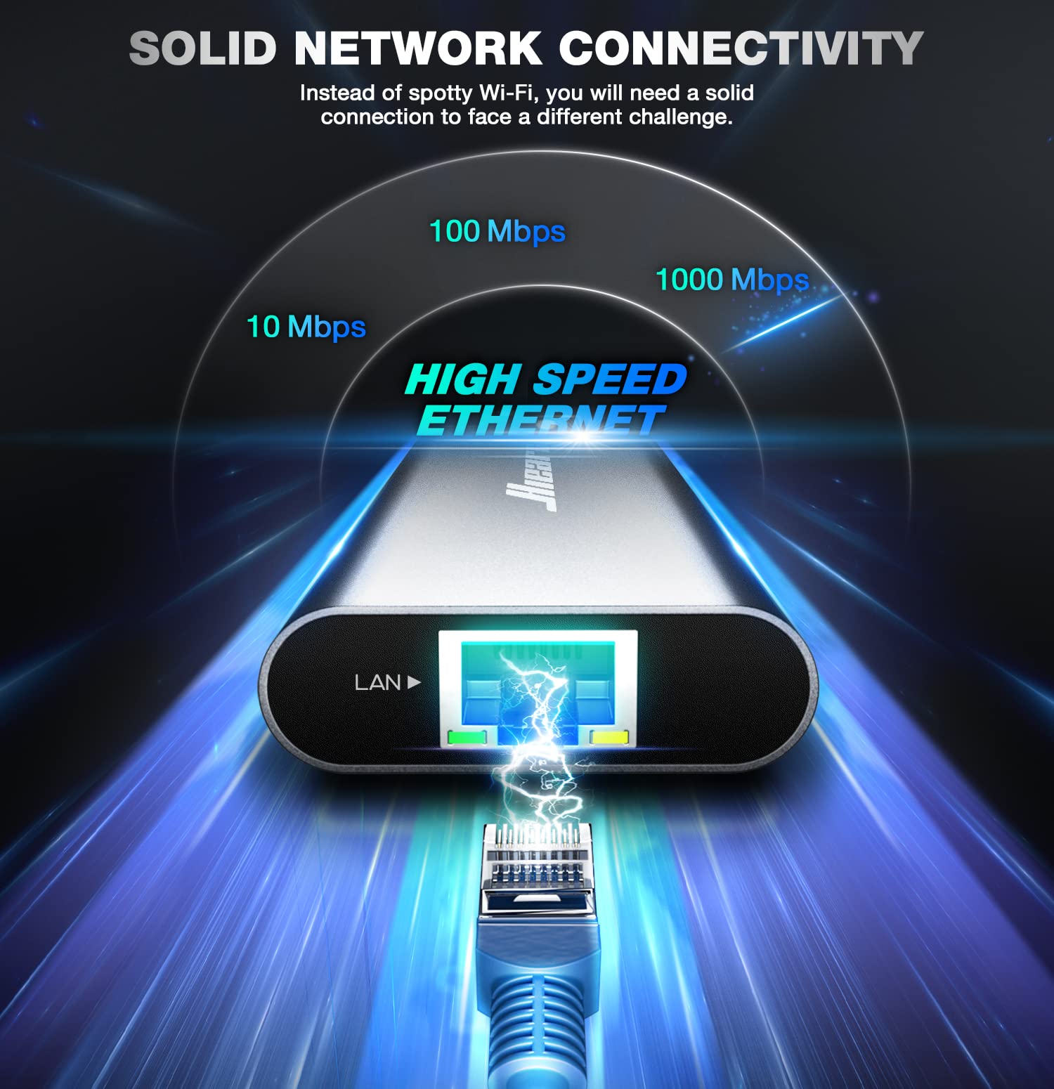 Foto 4 pulgar | Hub USB-C Ethernet Hiearcool 8 en 1 con HDMI 4K @60 para MacBook Pro - Venta Internacional