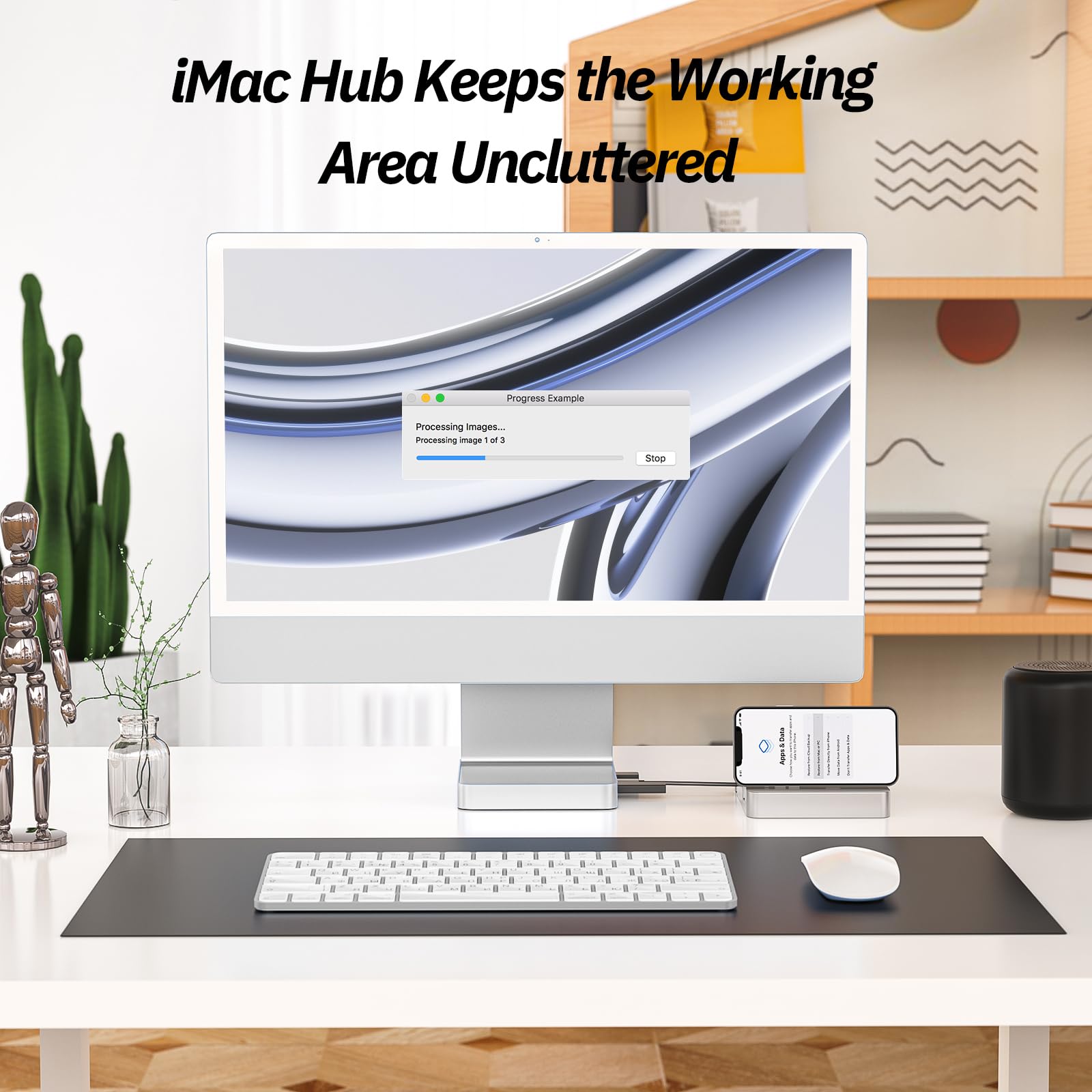 Foto 6 | Hub Usb C Para Imac De 24 Pulgadas 2021/2023/2024, Minisopuru Silver - Venta Internacional.