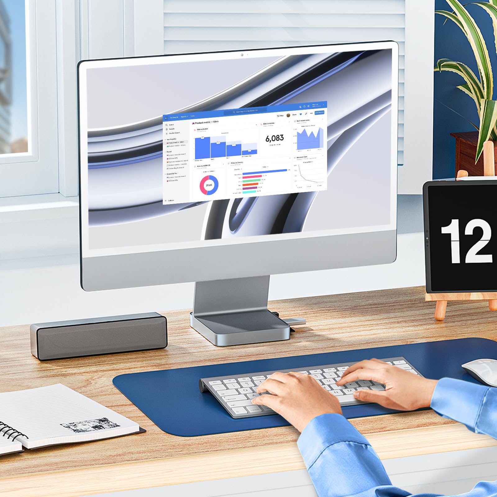 Foto 7 | Hub Usb C Para Imac De 24 Pulgadas 2021/2023/2024, Minisopuru Silver - Venta Internacional.
