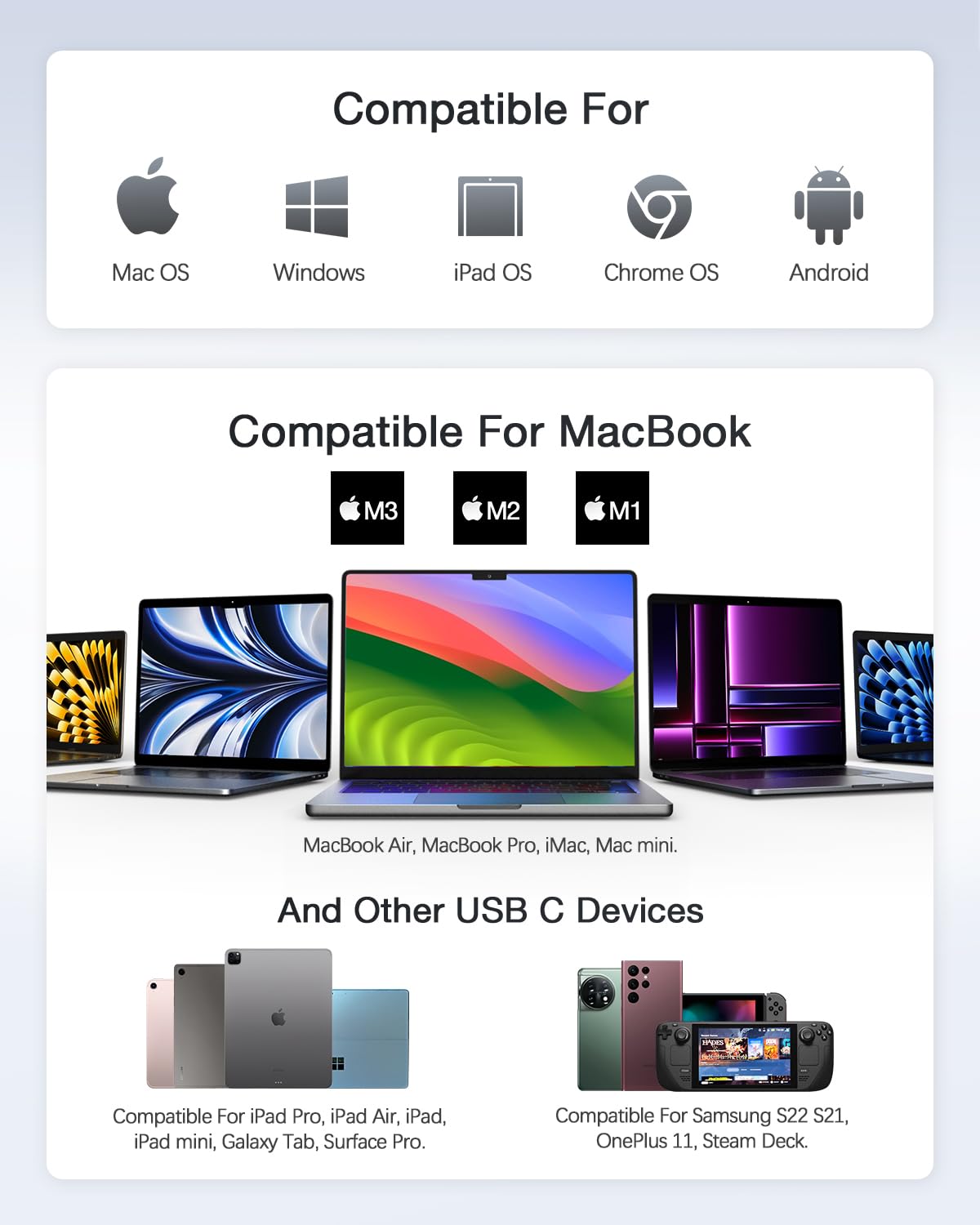 Foto 5 | Adaptador Multipuerto Usb C Hub Hiearcool Para Macbook Pro/air - Venta Internacional.