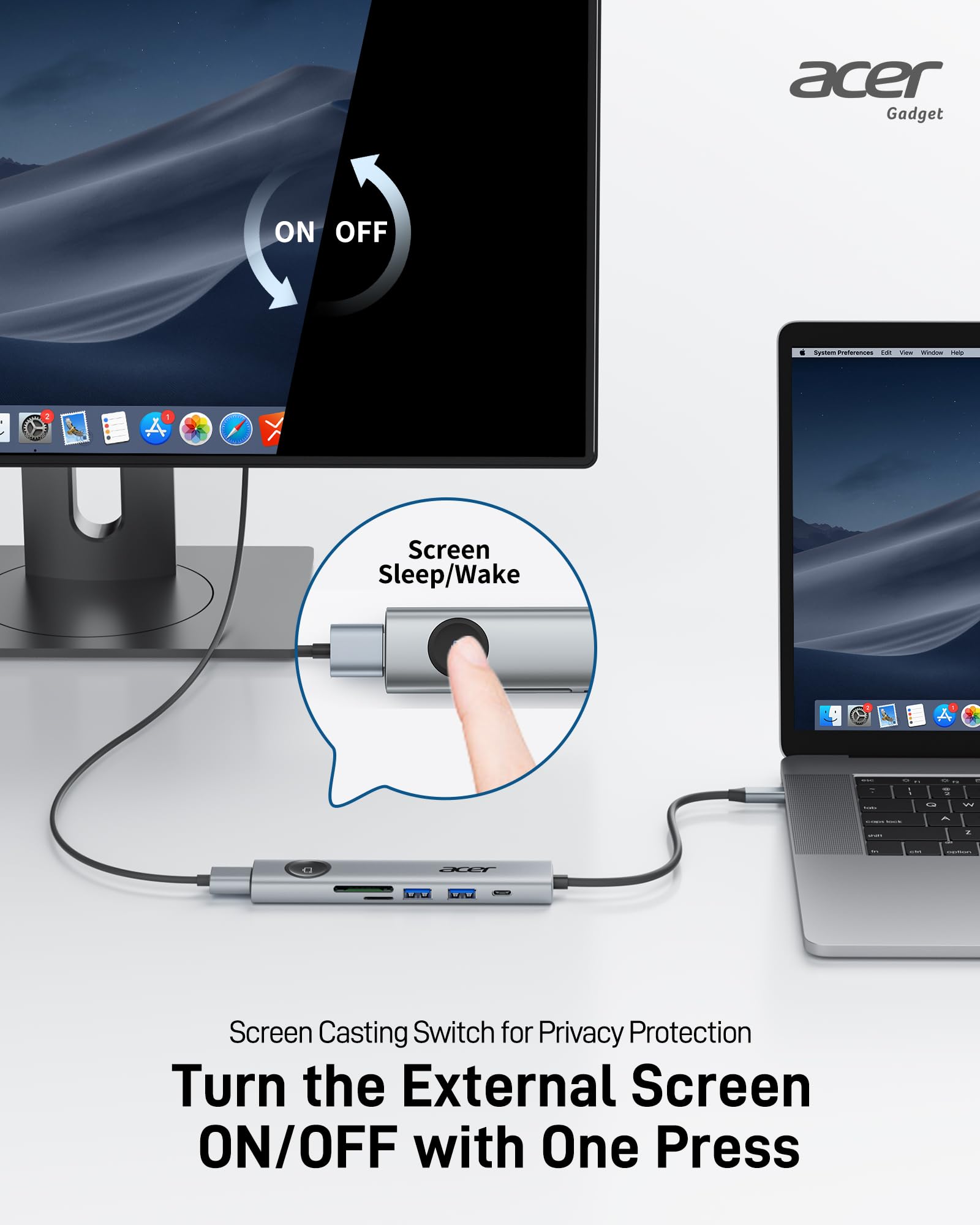 Foto 4 pulgar | Adaptador Multipuerto Usb-c Hub Acer 7 En 1 Con 4k @60hz Hdmi De 100 W - Venta Internacional.