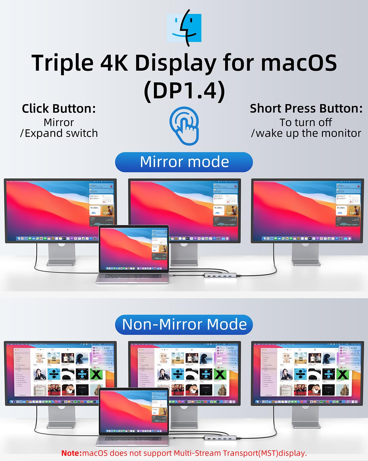 Foto 5 pulgar | Estación de Acoplamiento USB C Lionwei 13 en 1 con 2 Hdmi+dp+8 USB C/A - Venta Internacional
