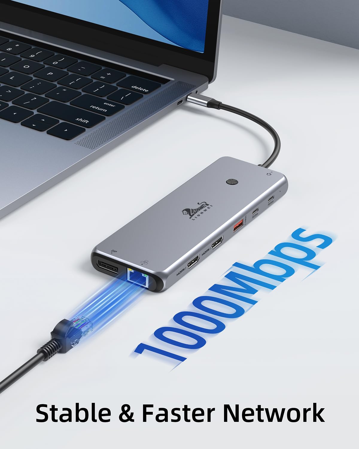 Foto 8 pulgar | Estación de Acoplamiento USB C Lionwei 13 en 1 con 2 Hdmi+dp+8 USB C/A - Venta Internacional