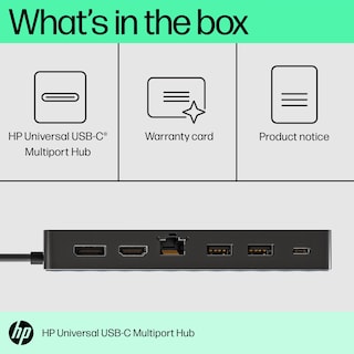Foto 6 | Hub Multipuerto Usb-c Hp Universal Black De 7 Puertos 4k Hdmi - Venta Internacional.