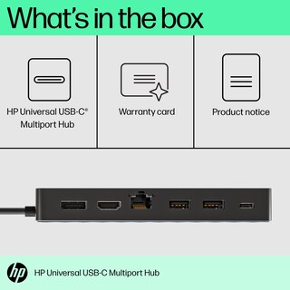 Foto 7 | Hub Multipuerto Usb-c Hp Universal Black De 7 Puertos 4k Hdmi - Venta Internacional.