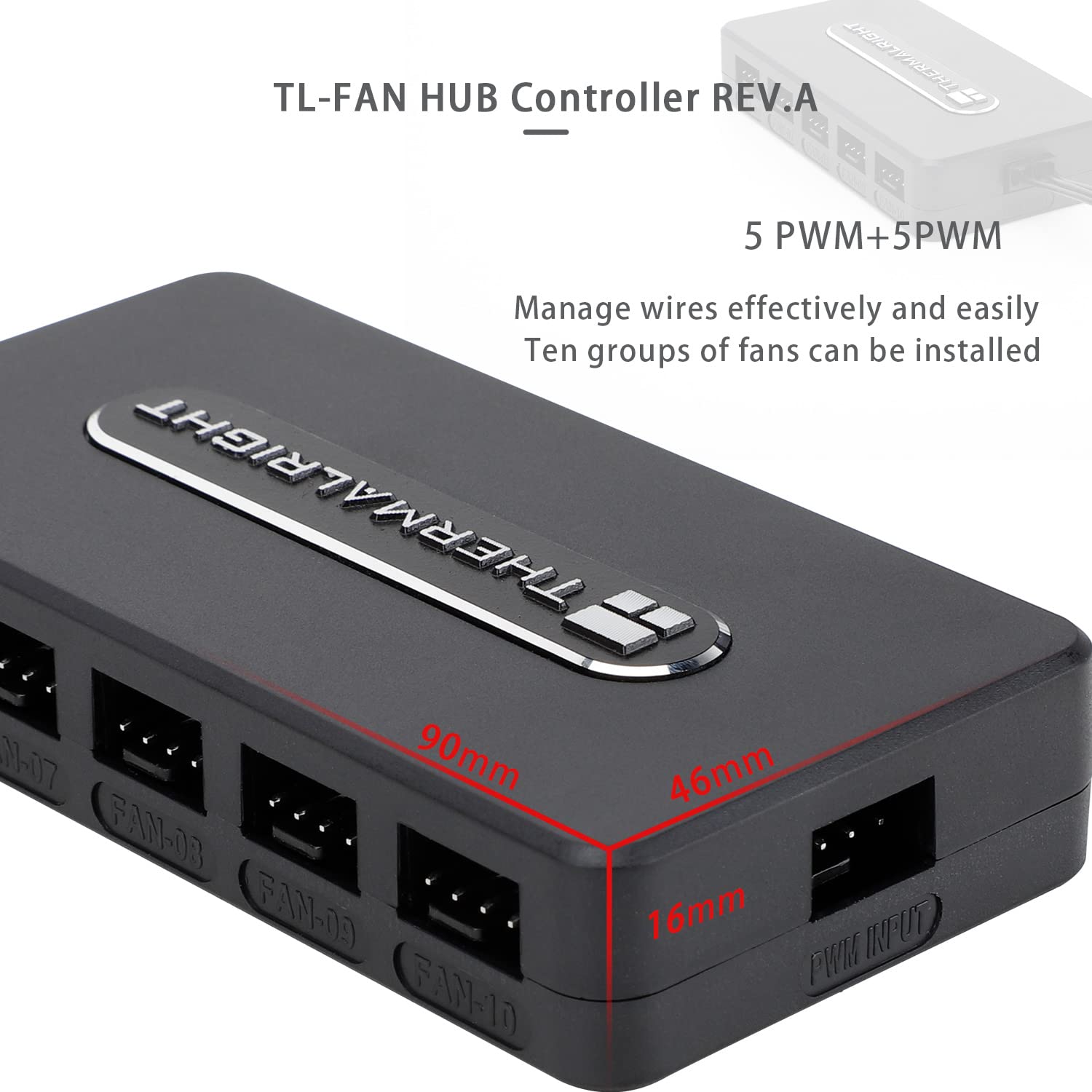 Foto 2 | Controlador De Pc Fan Hub Thermalright Integrado De 10 Puertos Y 4 Pines - Venta Internacional.