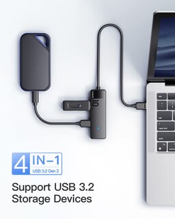Foto 4 | Hub Usb Inateck Hb2025a Con 4 Puertos Usb A Usb 3.2 Gen 2 - Venta Internacional.