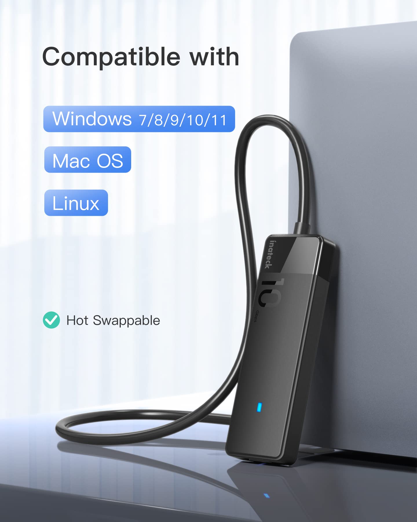 Foto 7 pulgar | Hub Usb Inateck Hb2025a Con 4 Puertos Usb A Usb 3.2 Gen 2 - Venta Internacional.