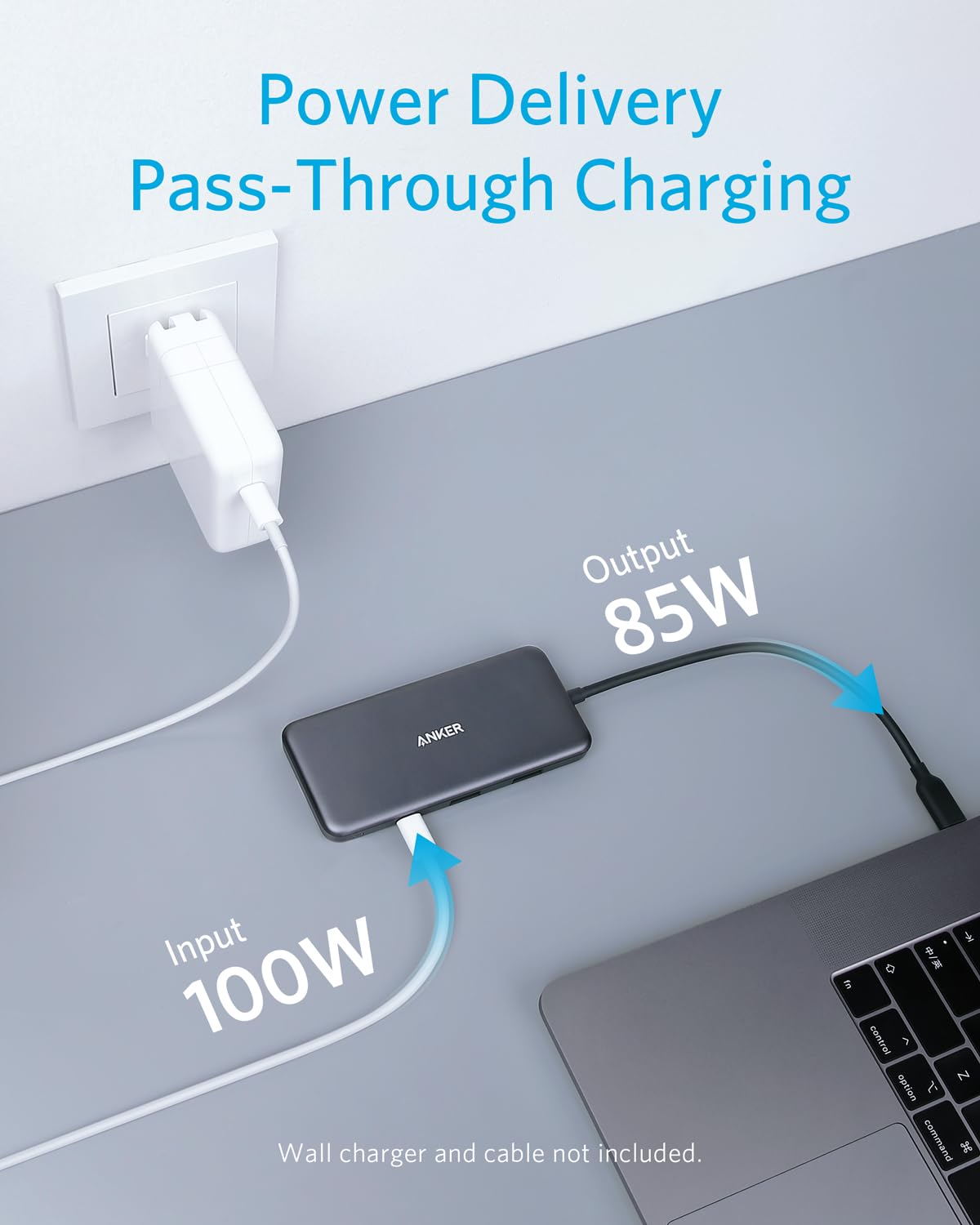 Foto 3 | Hub Usb-c Anker 341 7 En 1 Con Hdmi 4k Para Macbook Xps De 100 W - Venta Internacional.