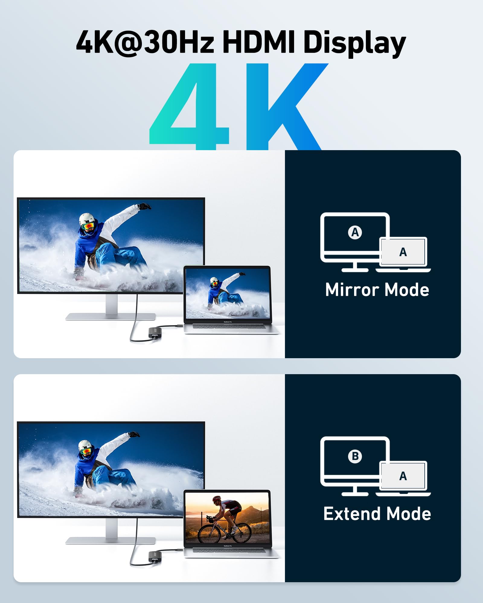 Foto 6 pulgar | Hub Usb C Acer 7-en-1 Usb-c A Hdmi 4k Pd 100w Negro - Venta Internacional.
