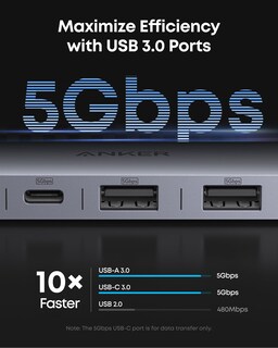 Foto 4 | Adaptador Multipuerto 7 En 1 Usb C Hub Anker 4k @60hz Hdmi 100 W - Venta Internacional.