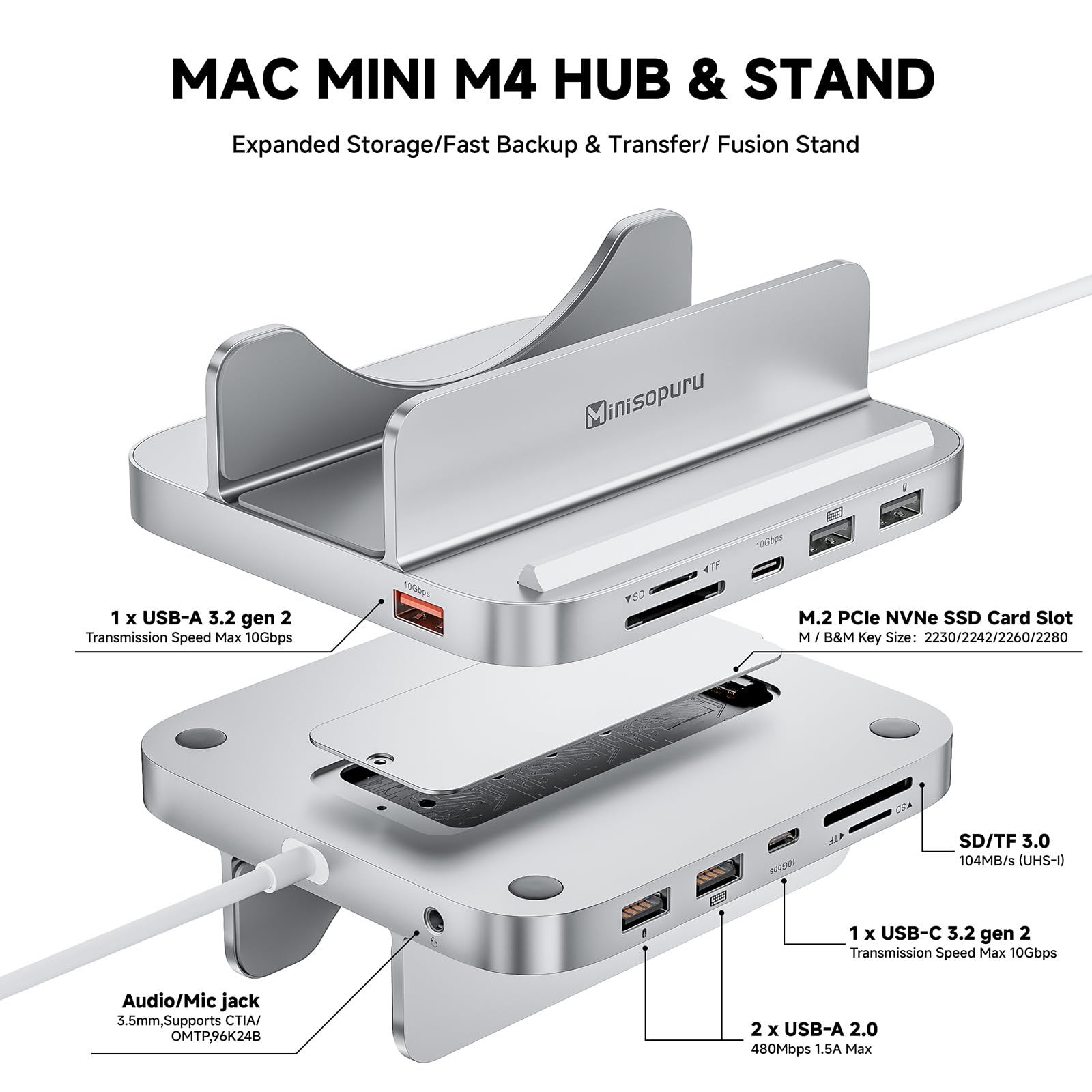 Foto 8 pulgar | Mini Dock & Stand Iexpandmate Mini218b Pro Mac Mini M4 - Venta Internacional.
