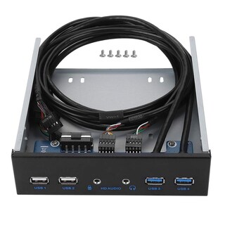 Foto 1 | Hub Usb Ashata Del Panel Frontal De 5,25 Pulgadas Con 2 Puertos Usb 3.0 Y 2 Puertos Usb 2.0 - Venta Internacional.