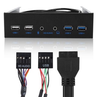 Foto 2 | Hub Usb Ashata Del Panel Frontal De 5,25 Pulgadas Con 2 Puertos Usb 3.0 Y 2 Puertos Usb 2.0 - Venta Internacional.
