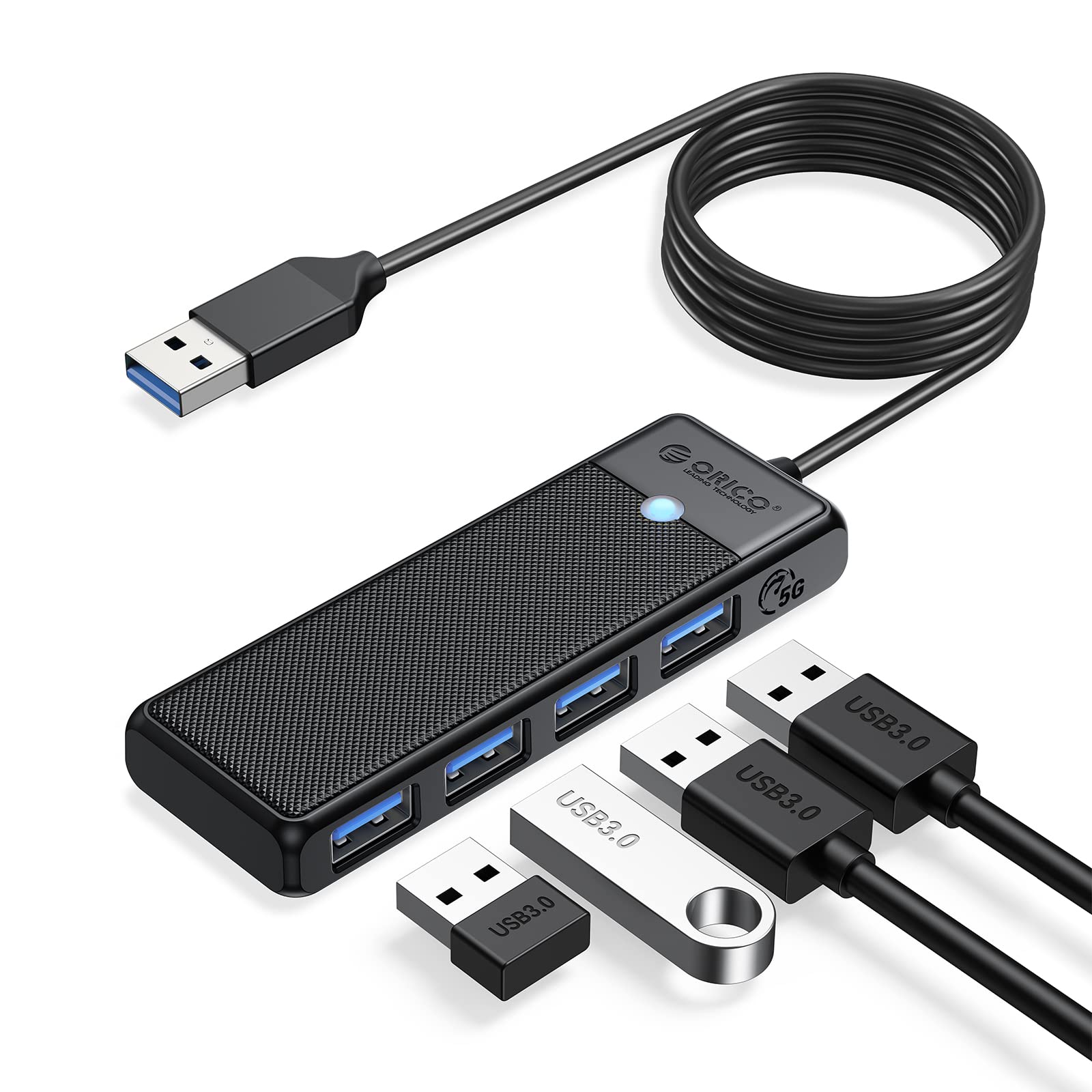 Foto 2 pulgar | Hub Usb 3.0 Orico De 4 Puertos Con Cable De 1,8 M Para Portátil Macbook Pro - Venta Internacional.