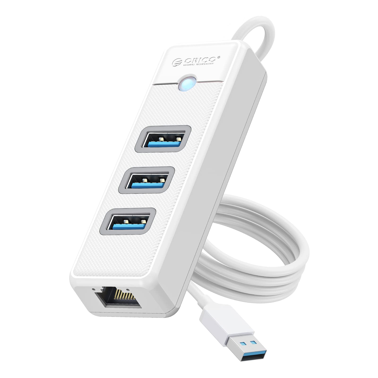 Foto 2 pulgar | Hub Usb Ethernet Orico De 4 Puertos Usb 3.0 Con Gigabit Ethernet - Venta Internacional.