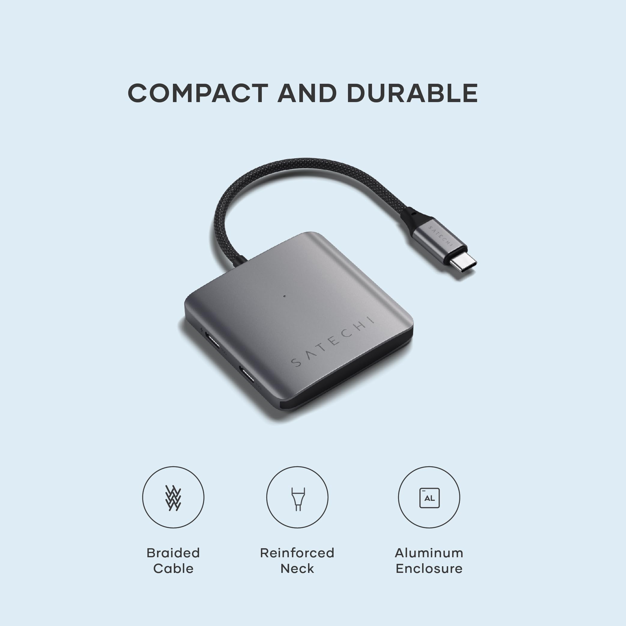 Foto 6 | Hub Usb-c Satechi 4 En 1 Con Transferencia De 100 W Y Usb De 10 Gbps - Venta Internacional.