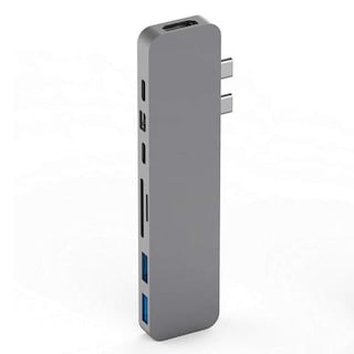 Foto 7 | Adaptador Usb C Hub Hyperdrive Mac Multipuerto Para Macbook, Gris - Venta Internacional.