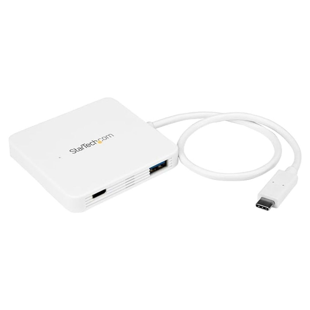 Foto 2 pulgar | Hub Usb C Startech.com De 3 Puertos Usb-c A Usb-a Gbe Rj45 Blanco - Venta Internacional.