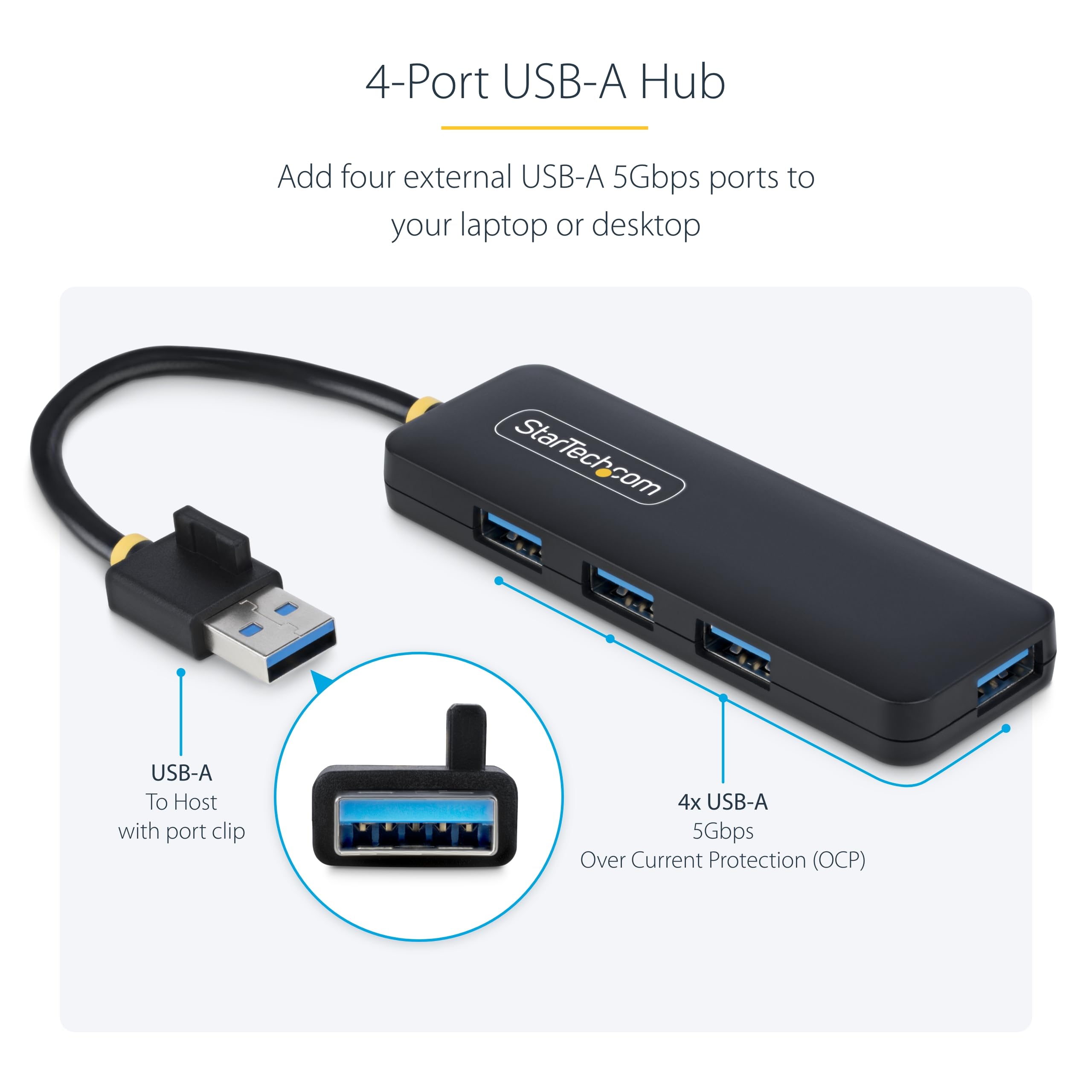 Foto 3 | Hub Usb Startech.com Usb 3.0 De 4 Puertos (5 Gbps) Para Windows Y Mac - Venta Internacional.