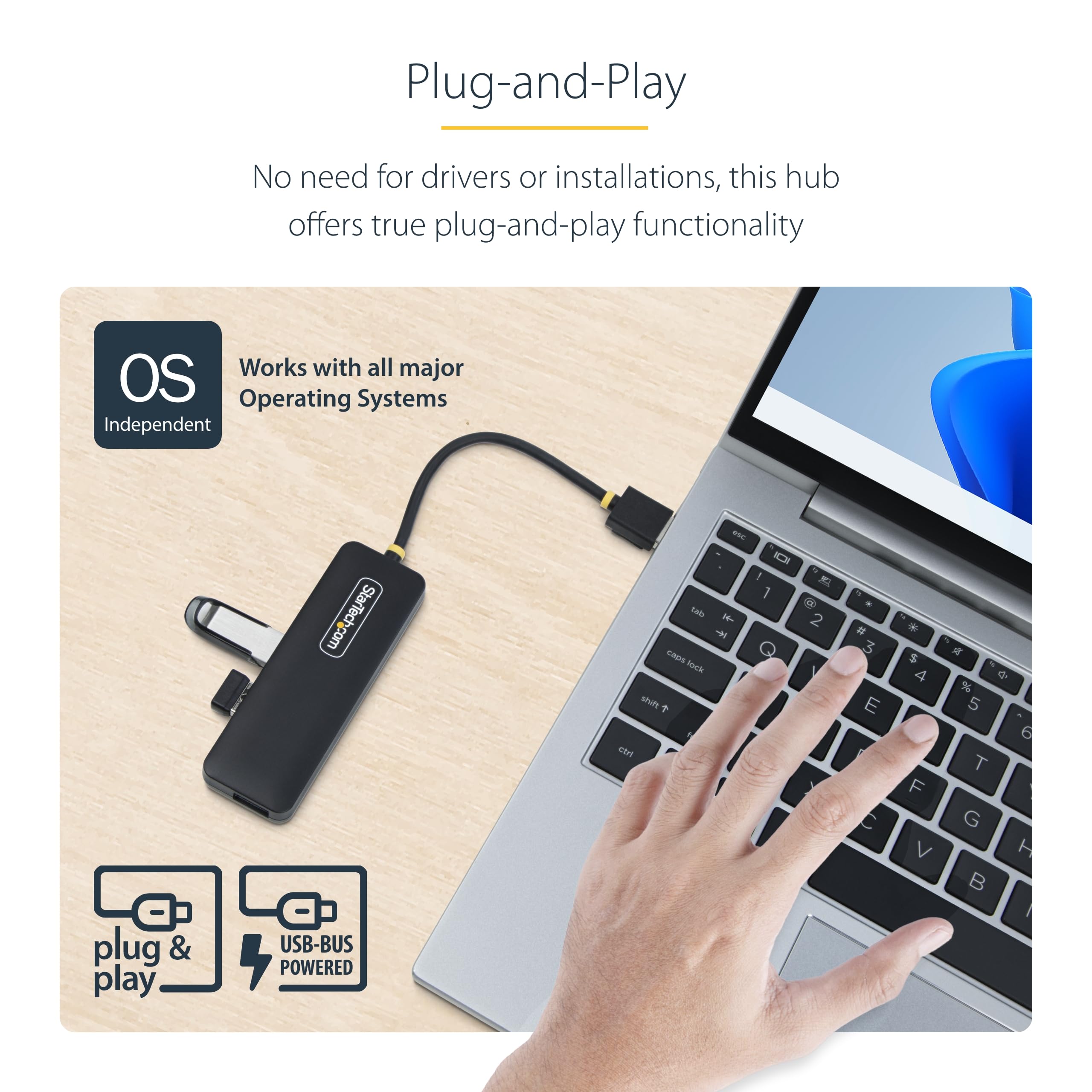 Foto 5 pulgar | Hub Usb Startech.com Usb 3.0 De 4 Puertos (5 Gbps) Para Windows Y Mac - Venta Internacional.